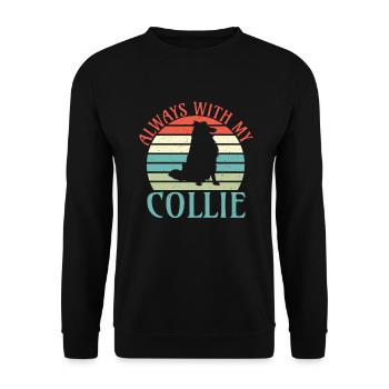Collie Gifts - Unisex Pullover - Schwarz - Vorne - Alina (178cm) & Michal (187cm)