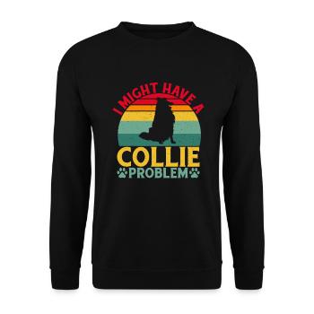 Collie Gifts - Unisex Pullover - Schwarz - Vorne - Alina (178cm) & Michal (187cm)