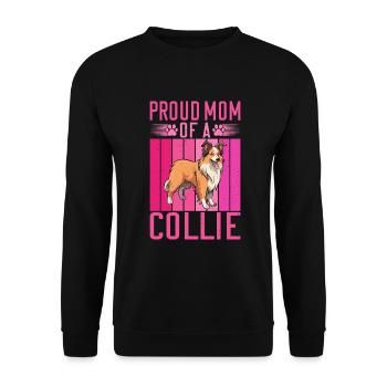 Collie Gifts - Unisex Pullover - Schwarz - Vorne - Alina (178cm) & Michal (187cm)