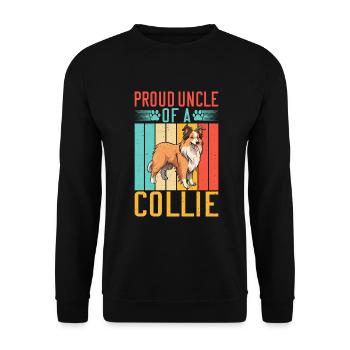 Cadeaux Collie - Sweat-shirt Unisexe - noir - Devant - Alina (178cm) & Michal (187cm)