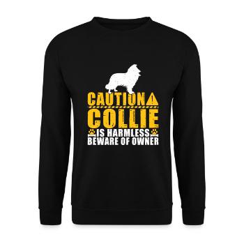 Collie Gifts - Unisex Pullover - Schwarz - Vorne - Alina (178cm) & Michal (187cm)