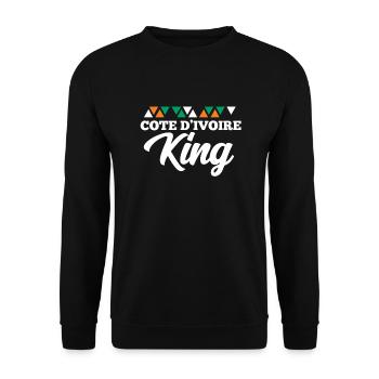 Côte d’Ivoire - Sweat-shirt Unisexe - noir - Devant - Alina (178cm) & Michal (187cm)
