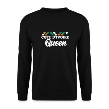 Côte d’Ivoire - Sweat-shirt Unisexe - noir - Devant - Alina (178cm) & Michal (187cm)