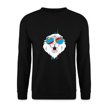 Dschibuti - Unisex Pullover - Schwarz - Vorne - Alina (178cm) & Michal (187cm)