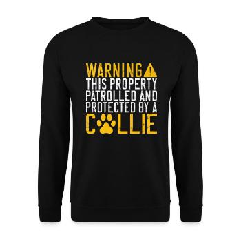 Collie Gifts - Unisex Pullover - Schwarz - Vorne - Alina (178cm) & Michal (187cm)