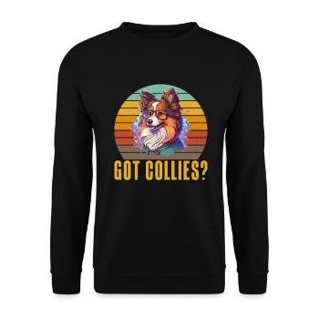 Collie Gifts - Unisex Pullover - Schwarz - Vorne - Alina (178cm) & Michal (187cm)