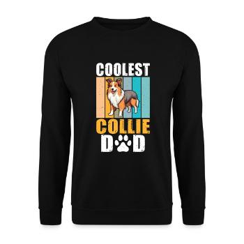 Cadeaux Collie - Sweat-shirt Unisexe - noir - Devant - Alina (178cm) & Michal (187cm)