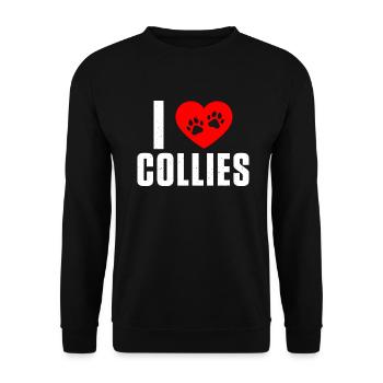 Cadeaux Collie - Sweat-shirt Unisexe - noir - Devant - Alina (178cm) & Michal (187cm)