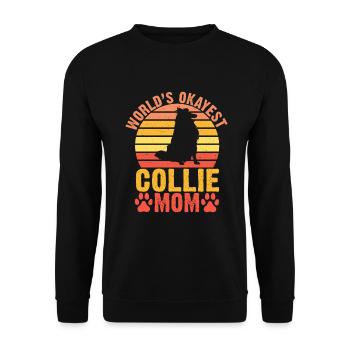 Cadeaux Collie - Sweat-shirt Unisexe - noir - Devant - Alina (178cm) & Michal (187cm)