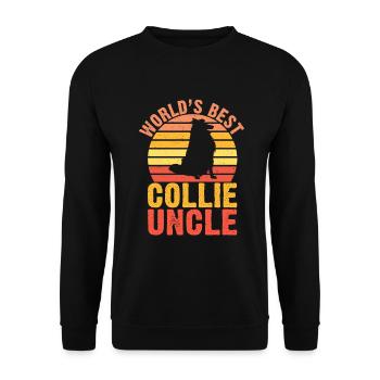 Cadeaux Collie - Sweat-shirt Unisexe - noir - Devant - Alina (178cm) & Michal (187cm)