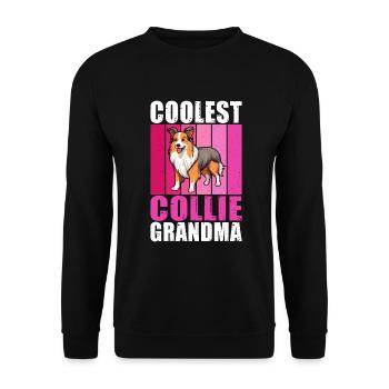 Cadeaux Collie - Sweat-shirt Unisexe - noir - Devant - Alina (178cm) & Michal (187cm)