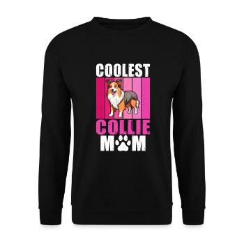 Cadeaux Collie - Sweat-shirt Unisexe - noir - Devant - Alina (178cm) & Michal (187cm)