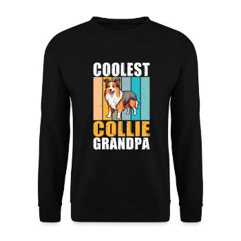 Cadeaux Collie - Sweat-shirt Unisexe - noir - Devant - Alina (178cm) & Michal (187cm)