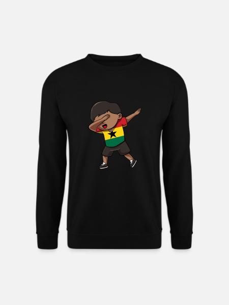 Ghana - Unisex Pullover - Schwarz