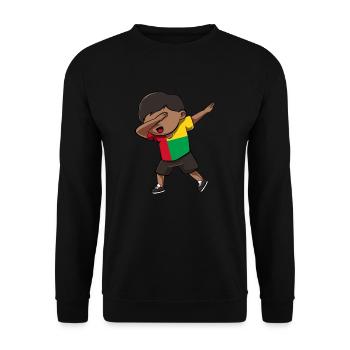 Guinée-Bissau - Sweat-shirt Unisexe - noir - Devant - Alina (178cm) & Michal (187cm)