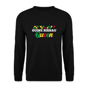 Guinea Bissau - Unisex Sweatshirt - black - Front - Alina (178cm) & Michal (187cm)