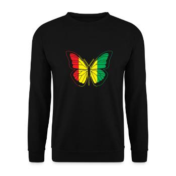 Drapeau de la Guinée - Sweat-shirt Unisexe - noir - Devant - Alina (178cm) & Michal (187cm)