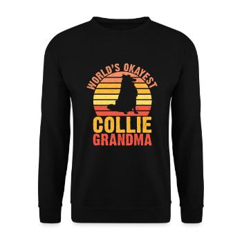 Collie Gifts - Unisex Pullover - Schwarz - Vorne - Alina (178cm) & Michal (187cm)
