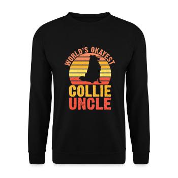 Cadeaux Collie - Sweat-shirt Unisexe - noir - Devant - Alina (178cm) & Michal (187cm)