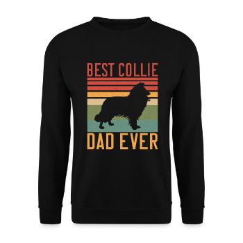 Cadeaux Collie - Sweat-shirt Unisexe - noir - Devant - Alina (178cm) & Michal (187cm)