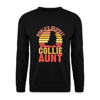 Collie Gifts - Unisex Pullover - Schwarz - Vorne - Alina (178cm) & Michal (187cm)