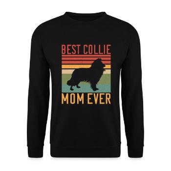 Cadeaux Collie - Sweat-shirt Unisexe - noir - Devant - Alina (178cm) & Michal (187cm)