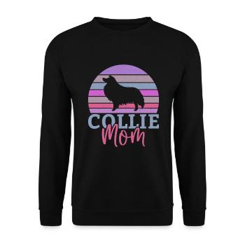 Cadeaux Collie - Sweat-shirt Unisexe - noir - Devant - Alina (178cm) & Michal (187cm)