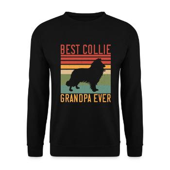 Cadeaux Collie - Sweat-shirt Unisexe - noir - Devant - Alina (178cm) & Michal (187cm)