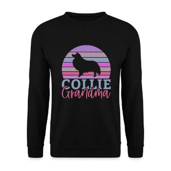 Cadeaux Collie - Sweat-shirt Unisexe - noir - Devant - Alina (178cm) & Michal (187cm)