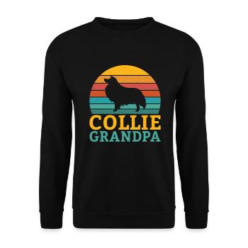 Collie Gifts - Unisex Pullover - Schwarz - Vorne - Alina (178cm) & Michal (187cm)
