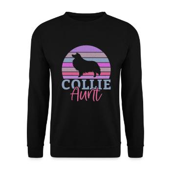 Collie Gifts - Unisex Pullover - Schwarz - Vorne - Alina (178cm) & Michal (187cm)