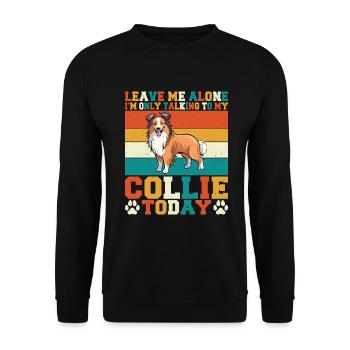 Cadeaux Collie - Sweat-shirt Unisexe - noir - Devant - Alina (178cm) & Michal (187cm)