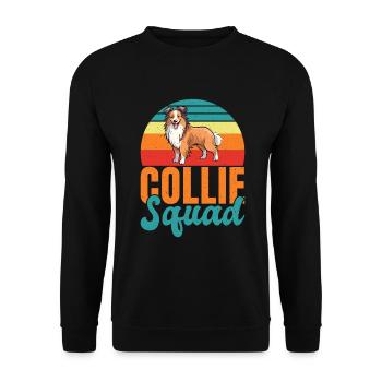 Cadeaux Collie - Sweat-shirt Unisexe - noir - Devant - Alina (178cm) & Michal (187cm)