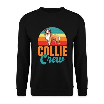 Cadeaux Collie - Sweat-shirt Unisexe - noir - Devant - Alina (178cm) & Michal (187cm)