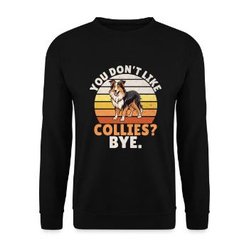 Cadeaux Collie - Sweat-shirt Unisexe - noir - Devant - Alina (178cm) & Michal (187cm)