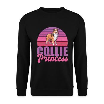 Collie Gifts - Unisex Pullover - Schwarz - Vorne - Alina (178cm) & Michal (187cm)