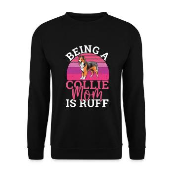 Cadeaux Collie - Sweat-shirt Unisexe - noir - Devant - Alina (178cm) & Michal (187cm)