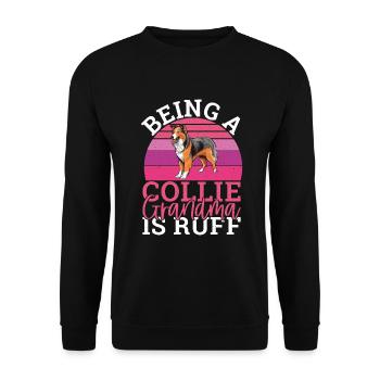 Cadeaux Collie - Sweat-shirt Unisexe - noir - Devant - Alina (178cm) & Michal (187cm)
