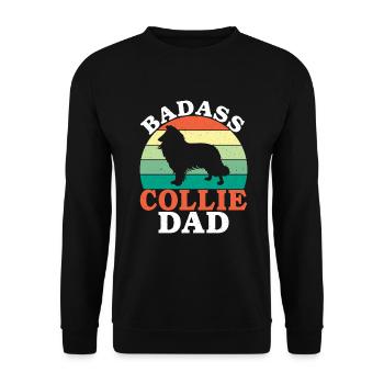 Cadeaux Collie - Sweat-shirt Unisexe - noir - Devant - Alina (178cm) & Michal (187cm)