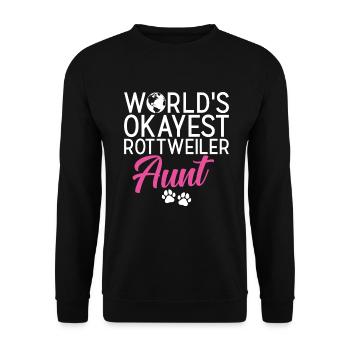 Cadeaux Rottweiler - Sweat-shirt Unisexe - noir - Devant - Alina (178cm) & Michal (187cm)