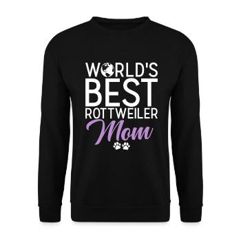 Cadeaux Rottweiler - Sweat-shirt Unisexe - noir - Devant - Alina (178cm) & Michal (187cm)
