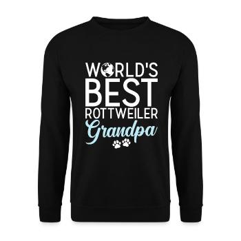 Rottweiler Gifts - Unisex Pullover - Schwarz - Vorne - Alina (178cm) & Michal (187cm)