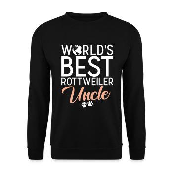 Rottweiler Gifts - Unisex Pullover - Schwarz - Vorne - Alina (178cm) & Michal (187cm)