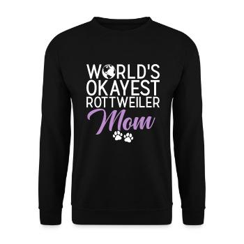 Cadeaux Rottweiler - Sweat-shirt Unisexe - noir - Devant - Alina (178cm) & Michal (187cm)