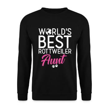 Rottweiler Gifts - Unisex Pullover - Schwarz - Vorne - Alina (178cm) & Michal (187cm)