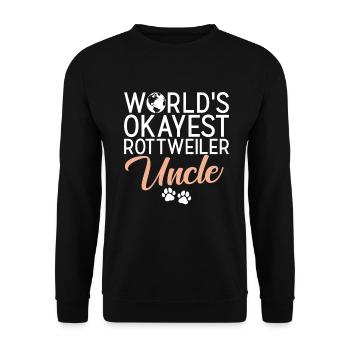 Rottweiler Gifts - Unisex Pullover - Schwarz - Vorne - Alina (178cm) & Michal (187cm)