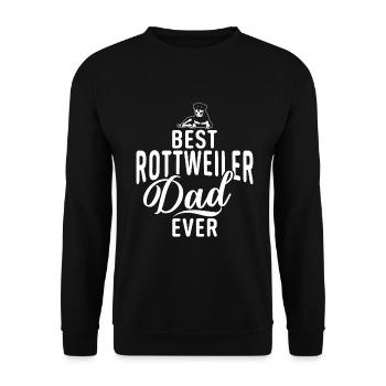 Rottweiler Gifts - Unisex Pullover - Schwarz - Vorne - Alina (178cm) & Michal (187cm)