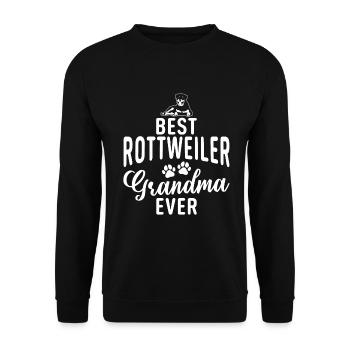 Rottweiler Gifts - Unisex Pullover - Schwarz - Vorne - Alina (178cm) & Michal (187cm)