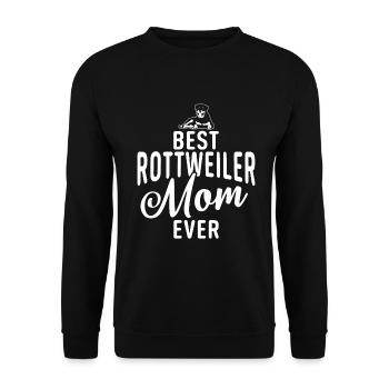 Rottweiler Gifts - Unisex Pullover - Schwarz - Vorne - Alina (178cm) & Michal (187cm)