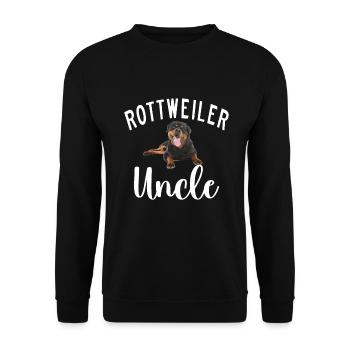 Rottweiler Gifts - Unisex Pullover - Schwarz - Vorne - Alina (178cm) & Michal (187cm)
